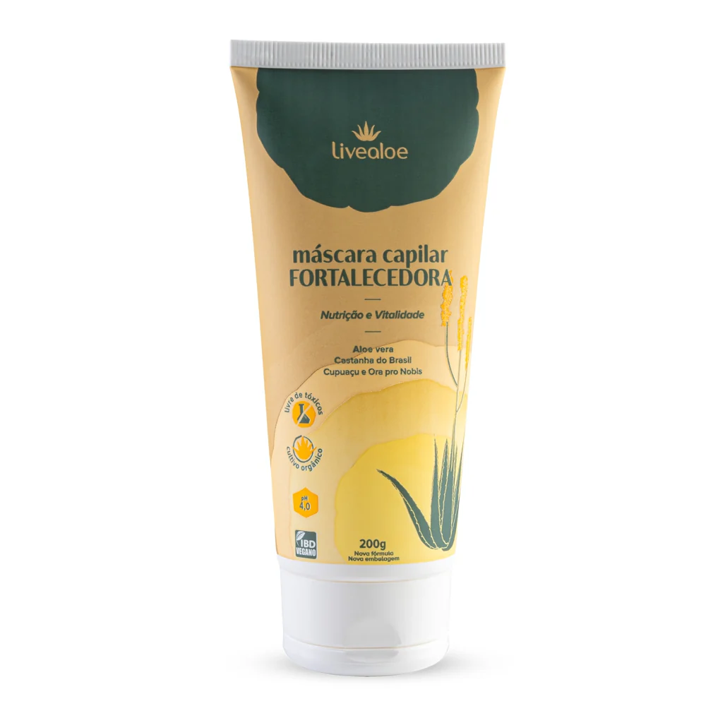 Mascara Capilar Fortalecedora Live Aloe 200g